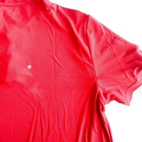 IZOD Extreme Function Golf Polo Double Sleeves Red White Men's Large - Picture 8 of 8